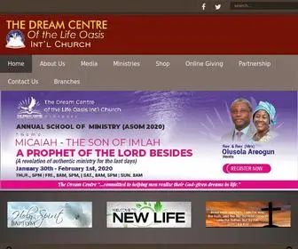 Lifeoasisinternationalchurch.org(Committed to helping men realize their God) Screenshot