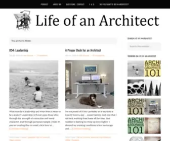 Lifeofanarchitect.com(Life of an Architect) Screenshot