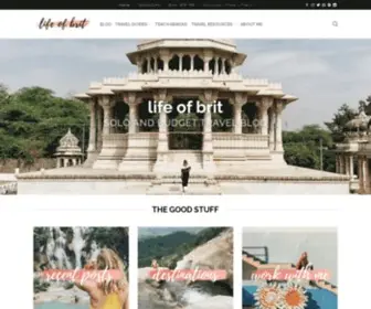 Lifeofbrit.com(Budget and Solo Travel Blog) Screenshot