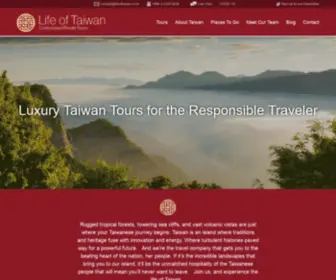 Lifeoftaiwan.com(Life of Taiwan Tours) Screenshot