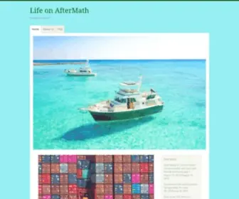 Lifeonaftermath.com(Living on a Boat) Screenshot