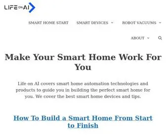 Lifeonai.com(Guide to Smart Homes and the Best Smart Devices) Screenshot