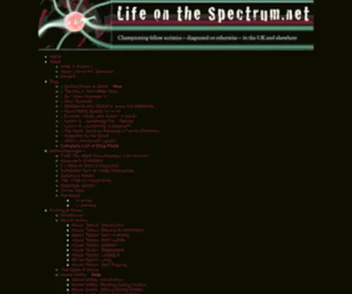 Lifeonthespectrum.net(Championing fellow autistics) Screenshot