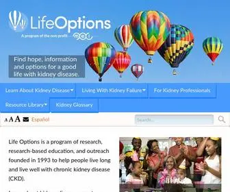 Lifeoptions.org(The Life Options Rehabilitation Program) Screenshot