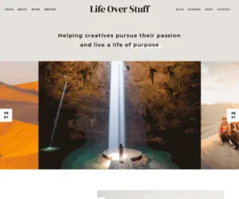 Lifeoverstuff.co(Life Over Stuff Home) Screenshot