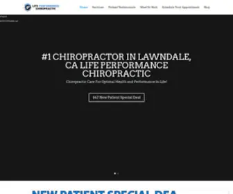 Lifeperformancechiro.com(#1 Chiropractor in Lawndale) Screenshot