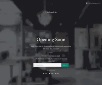 Lifeprooflab.com(Create an Ecommerce Website and Sell Online) Screenshot