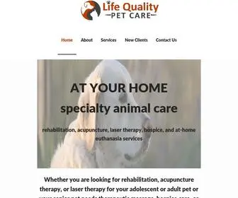 Lifequalitypetcare.com(Life Quality Pet Care) Screenshot