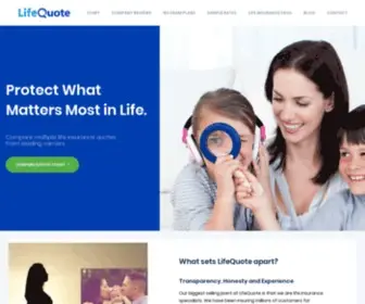 Lifequote.com(Compare Life Insurance Quotes From Top Rated Companies) Screenshot