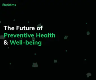 Liferithms.com(The Future of Preventive Health and Well) Screenshot