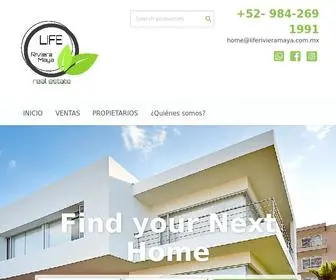 Liferivieramaya.mx(Bienvenido a LIFE RIVIERA MAYA Real Estate) Screenshot