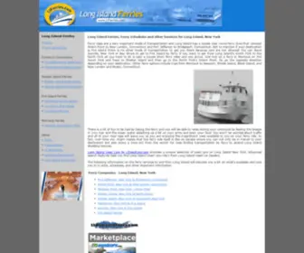 Liferries.com(Long Island Ferries) Screenshot