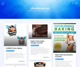 Lifesabargain.net(Deals, Bargains, Freebies, Giveaway & Coupons) Screenshot