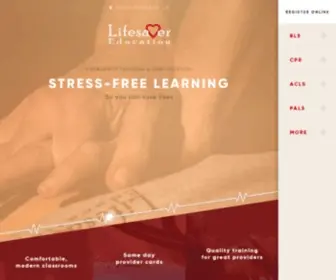 Lifesavered.com(ACLS, BLS, CPR, PALS Classes Los Angeles) Screenshot