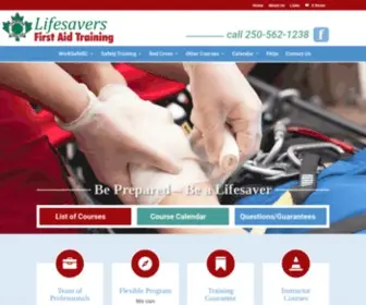 Lifesaversfirstaid.ca(Industrial Worksafe BC Courses) Screenshot