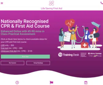 Lifesavingfirstaid.com.au(Life Saving First Aid) Screenshot