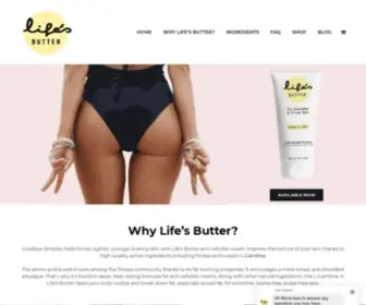 Lifesbutter.com(Life's Butter Cosmetics) Screenshot