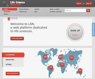 Lifescience.net(Life Science Network) Screenshot