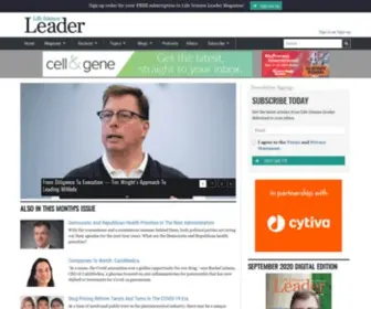 Lifescienceleader.com(Life Science Leader) Screenshot