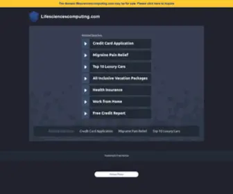 Lifesciencescomputing.com(Life Sciences Computing LLC) Screenshot