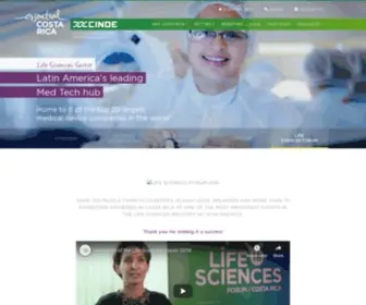 Lifesciencescr.com(CINDE) Screenshot
