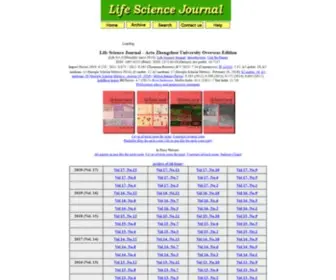 Lifesciencesite.com(Life Science Journal) Screenshot