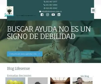 Lifesense.com.co(POR LA VIDA QUE QUIERES VIVIR) Screenshot