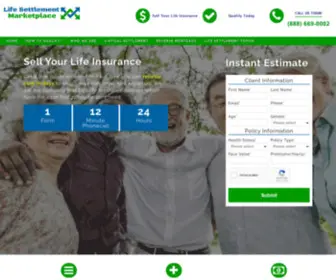 Lifesettlementmarketplace.com(Lifesettlementmarketplace) Screenshot