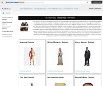 Lifesizelegends.com(Create Your Own Custom Cardboard Cutouts) Screenshot