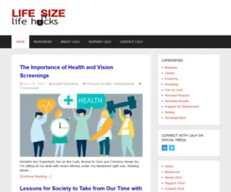 Lifesizelifehacks.com(LIFE SIZE Life Hacks) Screenshot