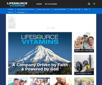 Lifesourcevitamins.com(Since 1992 we have been a Vitamin Company) Screenshot