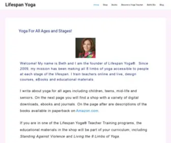 Lifespanyoga.com(Yoga For All Ages and Stages) Screenshot