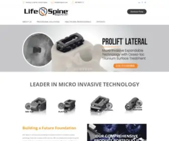 Lifespine.com(Life Spine) Screenshot