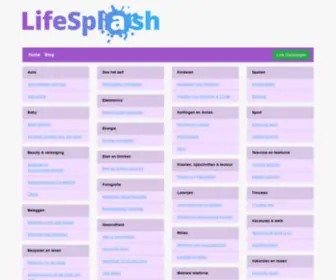 Lifesplash.nl(Links voor het leven online) Screenshot