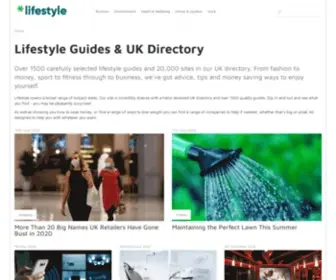 Lifestyle.co.uk(Lifestyle Guides & UK Directory) Screenshot