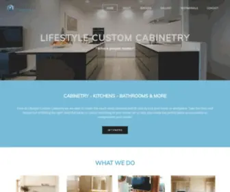 Lifestylecustomcabinetry.com(Lifestyle Custom Cabinetry) Screenshot