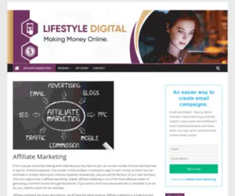 Lifestyledigital.org(Making Money Online And Living The Laptop Lifestyle) Screenshot