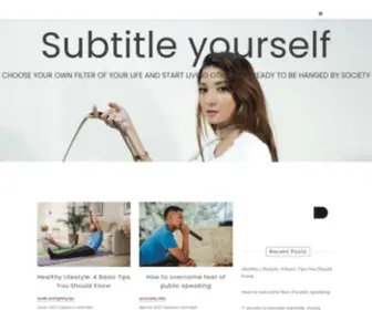 Lifestylefilters.com(Subtitle yourself) Screenshot