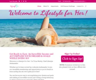 Lifestyleforher.net(Lifestyle For Her) Screenshot