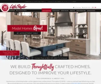Lifestylehomebuilders.com(Custom Home Builder in Richmond VA) Screenshot