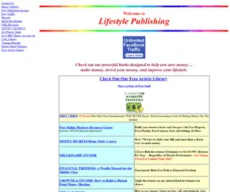 Lifestylepublishing.com(Improve your lifestyle with free ebooks and reports) Screenshot