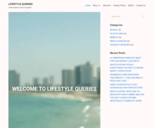 Lifestylequeries.com(A brief answer to all your queries) Screenshot