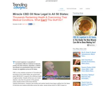 Lifestyles.us.com(Miracle CBD Oil Now Legal) Screenshot