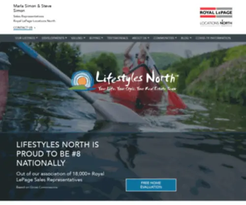 Lifestylesnorth.com(Lifestyles North Real Estate) Screenshot