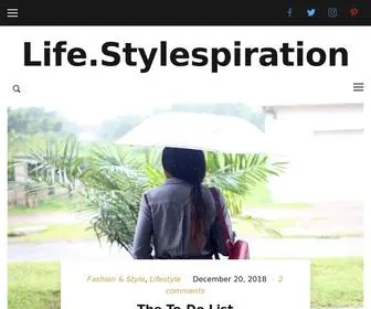 Lifestylespiration.com(Maximizing my creative liberty) Screenshot