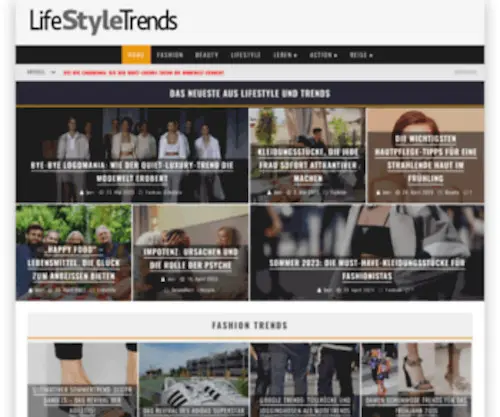 Lifestyletrends24.de(Das Lifestyle und Trends Magazin) Screenshot