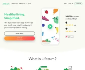 Lifesum.com(Healthy eating) Screenshot