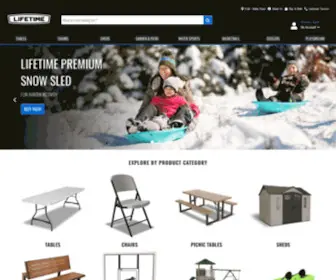 Lifetime.com(Tables, Chairs, Sheds, Basketball, Swing Sets, Kayaks) Screenshot