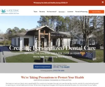 Lifetimedentistry.com(Dr. Chris Gudger) Screenshot