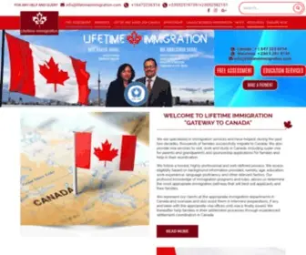 Lifetimeimmigration.com(Immigration Services for Canada in Mauritius) Screenshot